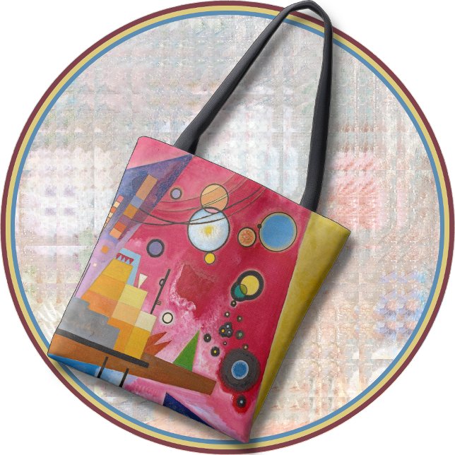 TOTE - "Heavy Red" -Abstract Art Image - Kandinsky Bag (Creator Uploaded)