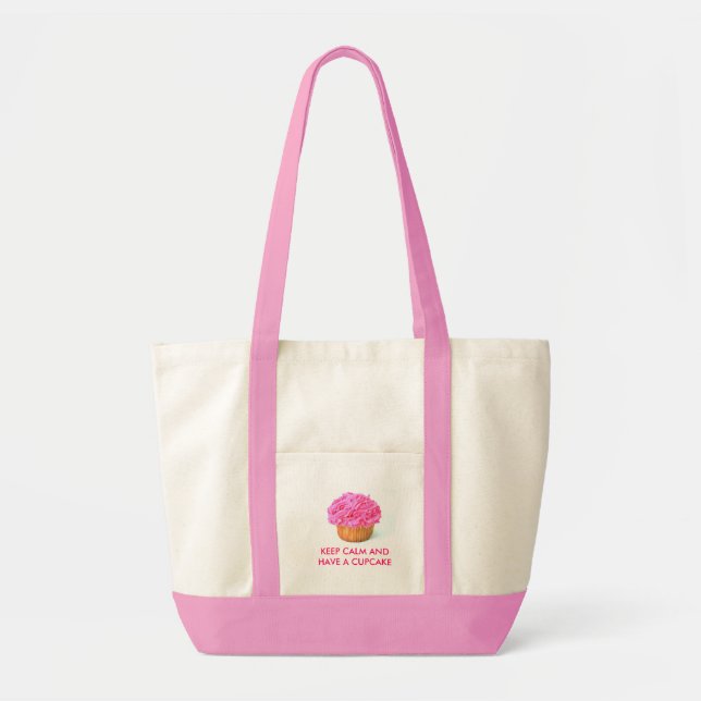TOTE: KEEP CALM AND HAVE A CUPCAKE TOTE BAG (Front)
