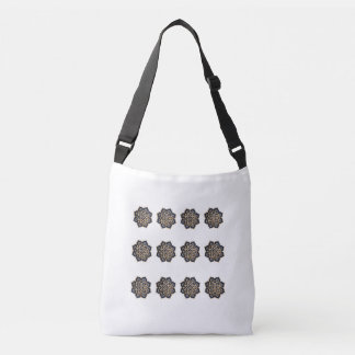 Tote-Navy Mandala 3D-Effect Tote Bag