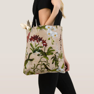 Tote - Orchid Pattern in Beige