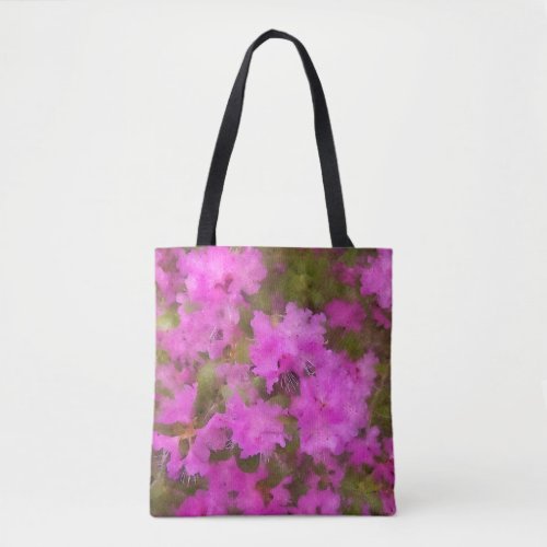 Tote _ Purple Watercolor Rhododendrons