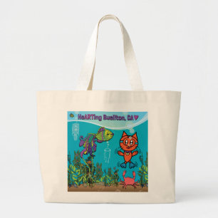 Tote - Scuba Cat - Buellton.Art