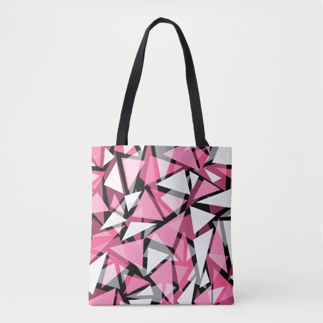 Tote Seamless geometric triangles shapes pattern m (Front)