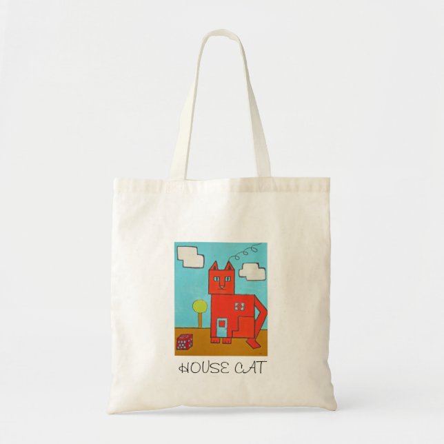 Tote, small, Cat art Tote Bag (Front)