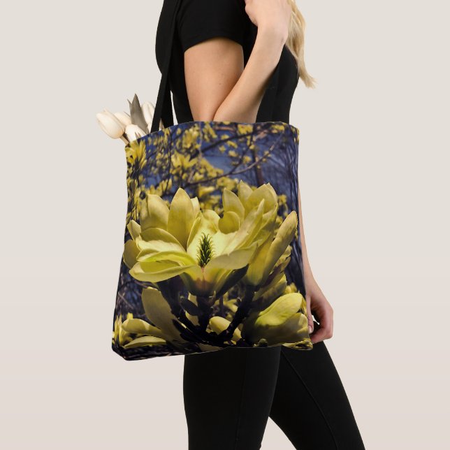 Tote - The Yellow Magnolias of Zoo Road Bag (Close Up)