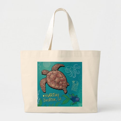 Tote _ Turtle Swim _ BuelltonArt