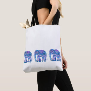 TOTE with an blue elephant Bag