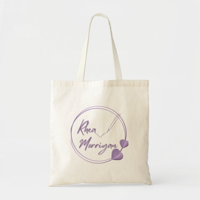 Tote with Author Logo - Rhea Morrigan Bag (Front)