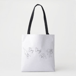 Tote with illustrations from Dog Days.