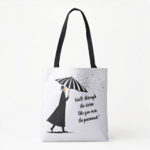Tote with Inspirational Quote