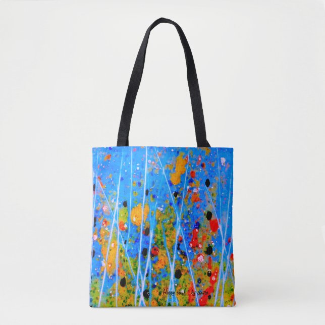 Tote with splashed-colors (Front)