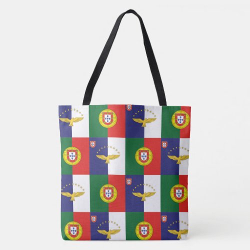 Tote with the flags of Portugal and the Azores