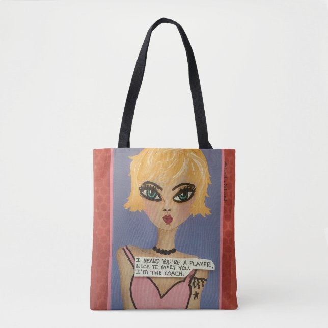 Totebag- I HEARD YOU'RE A PLAYER. Tote Bag (Front)