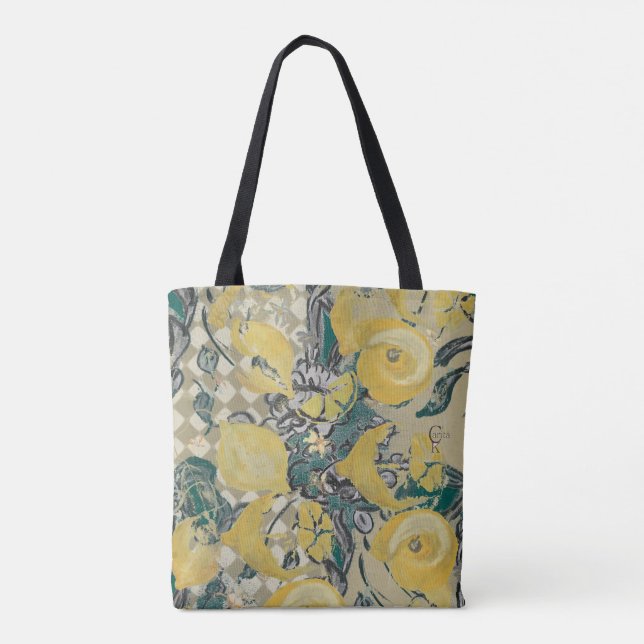 Totebag Shoppingväska Citron Tote Bag (Back)