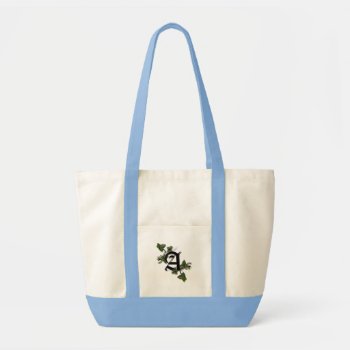 Totebag With Monogram Letter A Tote Bag by Lynnes_creations at Zazzle