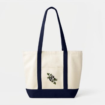 Totebag With Monogram Letter G Tote Bag by Lynnes_creations at Zazzle