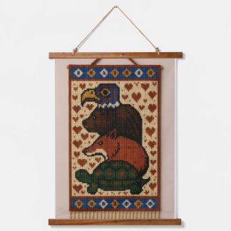 Totem Animal Beads Hanging Tapestry