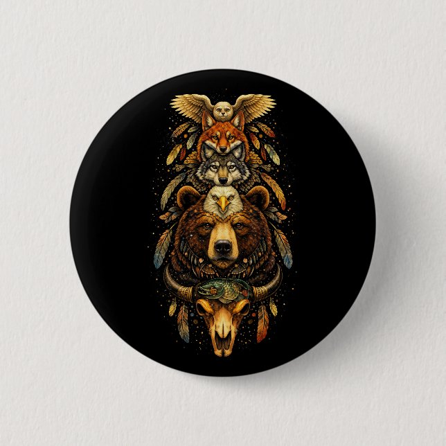 Totem Ascendant Button (Front)