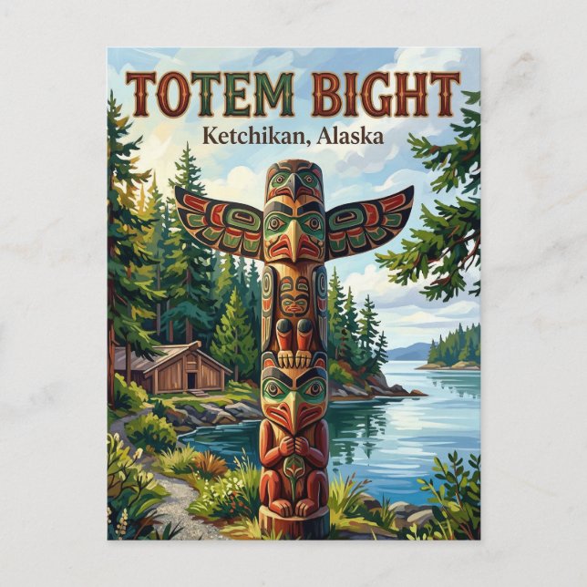 Totem Bight State Historical Park Alaska Postcard (Front)