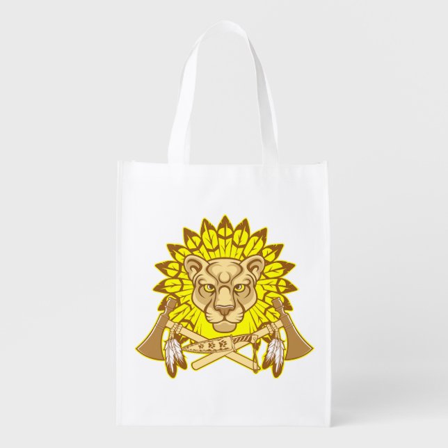  Totem - Cougart Grocery Bag (Front)