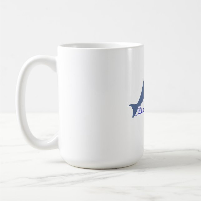 Tótem Delfín: Esto no es Arte, es un Mensaj Coffee Mug (Left)