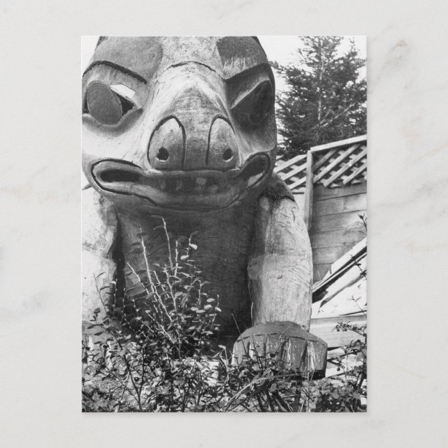 Totem Grave, 1916 Postcard (Front)