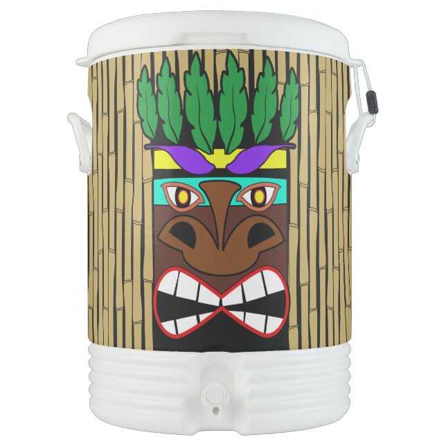 Totem Luau Happy Birthday Beverage Cooler (Front)