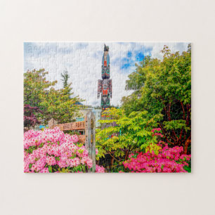 Totem Pole Alaska. Jigsaw Puzzle
