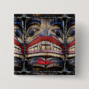 Totem Pole Face Thunder_Cove  Button