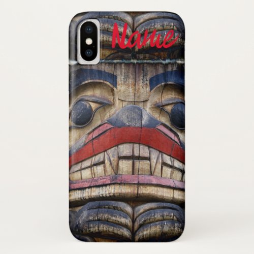 Totem Pole Face Thunder_Cove iPhone XS Case