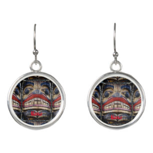 Totem Pole Face Thunder_Cove Earrings