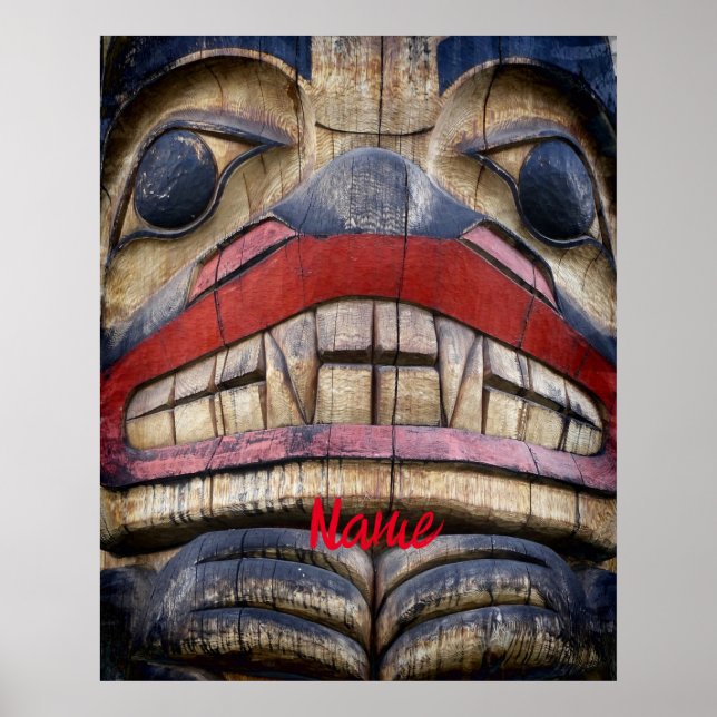 Totem Pole Face Thunder_Cove Poster (Front)