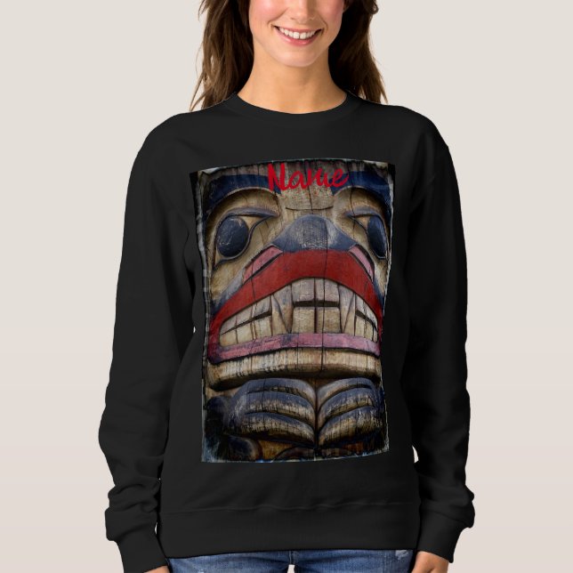 Totem Pole Face Thunder_Cove Sweatshirt (Front)
