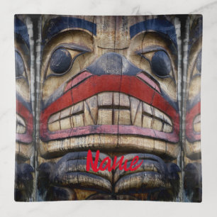 Totem Pole Face Thunder_Cove Trinket Tray