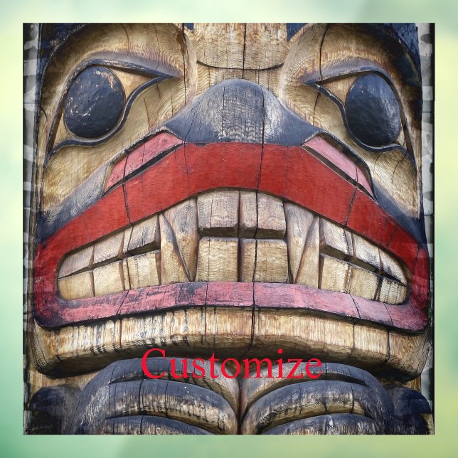Totem Pole Face Thunder_Cove Window Cling (Sheet 3)