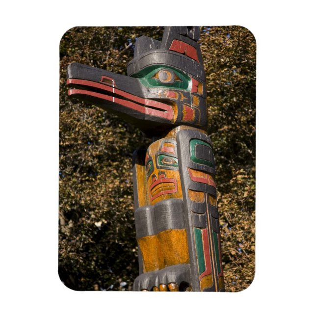 Totem pole in park in Ottawa, Ontario, Canada Magnet (Vertical)