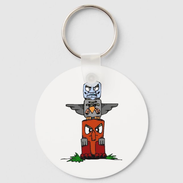 Totem Pole Keychain (Front)