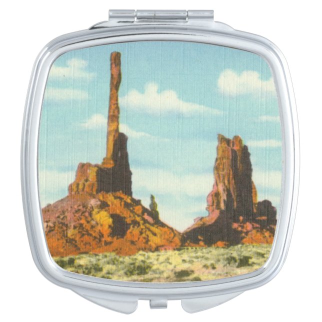 Totem Pole Mirror For Makeup (Front)