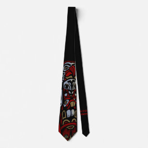 Totem Pole Ties First Nations Art Tie Necktie