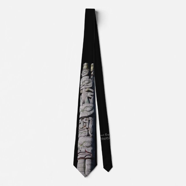 Totem Pole Ties First Nations Totem Tie Necktie (Front)
