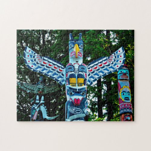 Totem Pole Vancouver Jigsaw Puzzle