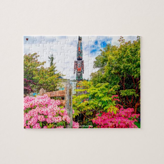 Totem Pole Whale Park Jigsaw Puzzle (Horizontal)