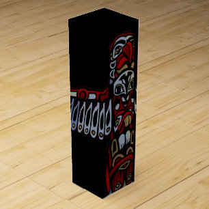 Totem Pole Wine Box Custom Vancouver Souvenir