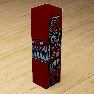 Totem Pole Wine Box Custom Vancouver Souvenir
