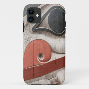 Totem poles at Haida Heritage Centre Museum iPhone 11 Case