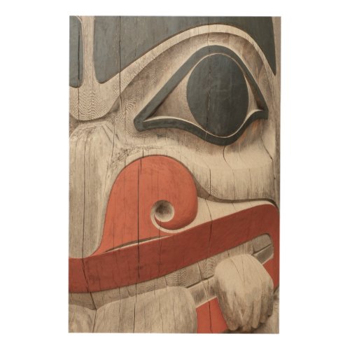 Totem poles at Haida Heritage Centre Museum Wood Wall Art