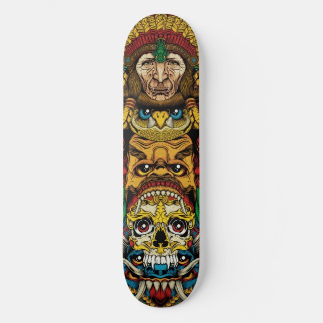 Totem Skateboard Deck (Front)