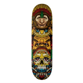 Totem Skateboard Deck by palehorse at Zazzle