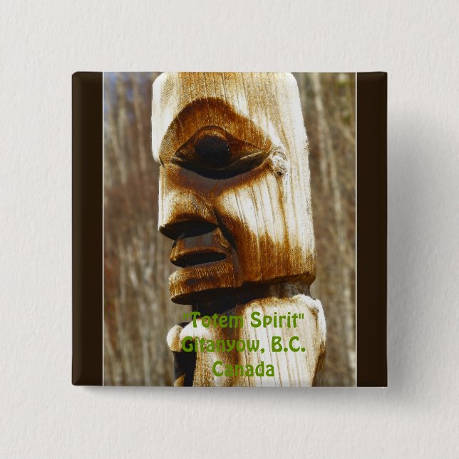 TOTEM SPIRIT Art Collection Button (Front)