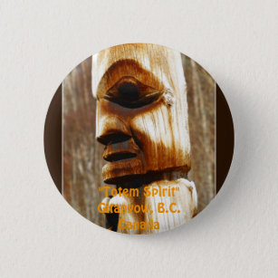 TOTEM SPIRIT Art Collection Pinback Button